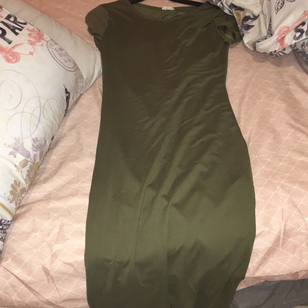 A brand new without tag olive green dress